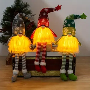 3counts Nordic Christmas Gnome Doll Decoration - Faceless Old Man Figurine, Indoor and Outdoor Christmas Tree, Home, Hotel Party Decoration, Festive Atmosphere Elegant Decoration, Christmas Decoration