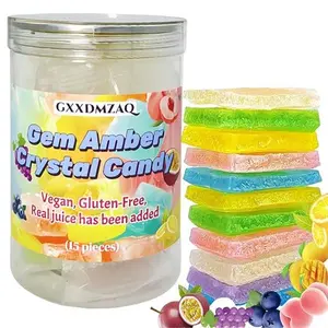 Japanese Gemstone Candy Candies – Thin & Crispy Crystal Clusters with Chewy Centers, Individually Wrapped, Assorted Fruit Flavors, ASMR Snack, Perfect for Party Favors & Gifts
