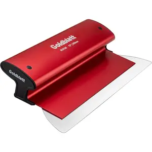 Skimming blade 03mm stainless steel skim coat aluminum drywall skimming 12 drywall knife rigid lightweight drywall trowel with end caps for drywall mud repair plaster wall