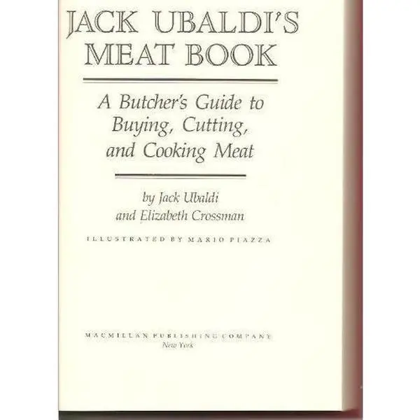 Used Hardcover Cookbook - Jack Ubaldi's Guide by Scribner: A Butcher's Resource for Meat Enthusiasts on Buying, Cutting, Cooking (Good Hard Cover Books, English), Cooking Meat