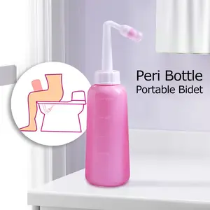 Portable Peri Bottle for Postpartum & Perineal Care: Handheld Bidet Perfect for Personal Hygiene Cleaning & Travel Friendly | 350ml/ 500ml Leakproof & Convenient Design | BPA-Free