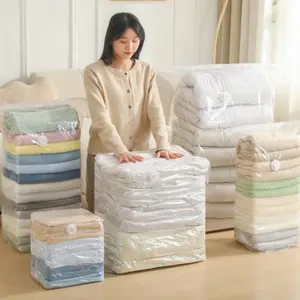 Medium Size Vacuum Compression Bag for Blankets, Clothes, Books, Space-Saving, Moisture-Proof, Dust-Resistant, Hdpe Material