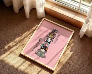 Aesthetic Anime Home Decor Unframed - Classic Ghibli Movie Poster for Anime Fans - Studio Ghibli Home Decor for Dreamers & Nature Lovers  - Dreamy Japanese Anime Aesthetic Wall Art for   Modern Movie Poster Print, Studio Ghibli Film Art Print