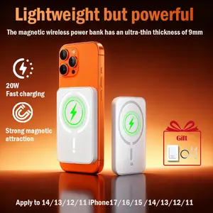 OMNI-C Ultra-thin wireless 15W PD 22.5W wired portable power bank, 10000mAh, suitable for iPhone12-17etc