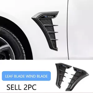 2pcs Car Carbon Fiber Side Leafboard Flank Fender Stickers, for Subaru Brz Forester Impreza Legacy Outback Sti Tribeca Wrc Wrx Xv