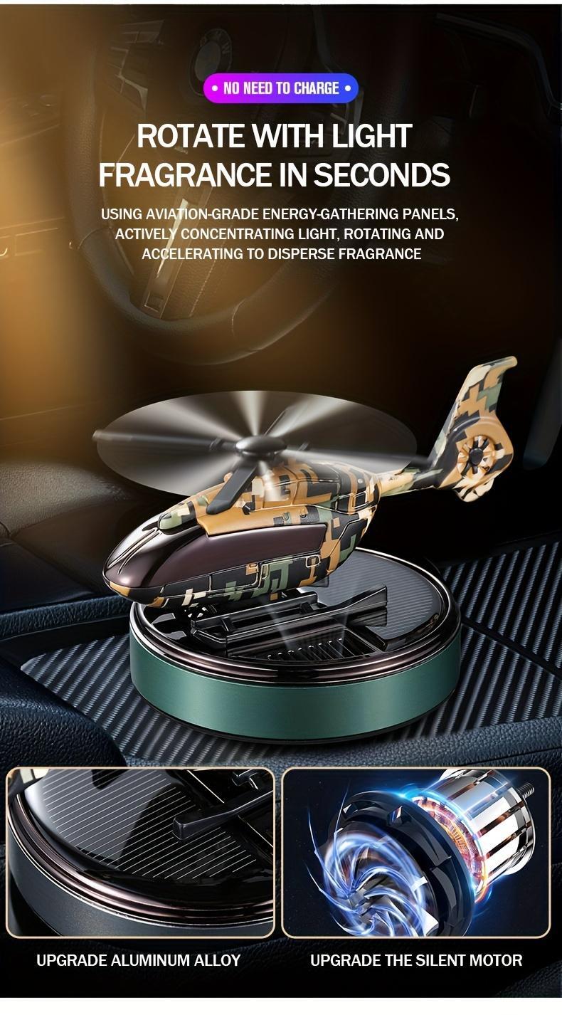 Helicopter Shaped Car Air Fresheners,Rotating Solar Powered Car Freshener, SolarHelicopter Car Aromatherapy, Car InteriorDashboard Decoration, Car Interior Decor,Universal Car Interior Decoration AccessoriesCar Accessories Car Fragrance Diffuser