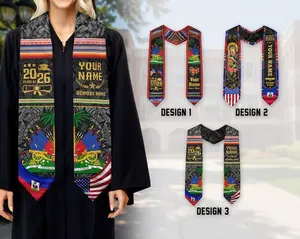 Personalized Haitians American Flag Graduation Sash 2026, Haiti Graduation Stole Custom, Haitians Graduation Sash 2026, Graduation Gifts Graduation Stole