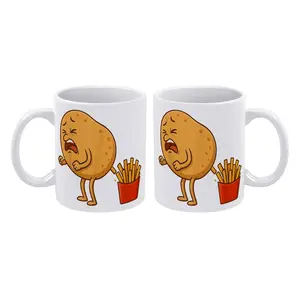 1pc Potato Pooping French Fries Designs Potato Food Eaters Mug