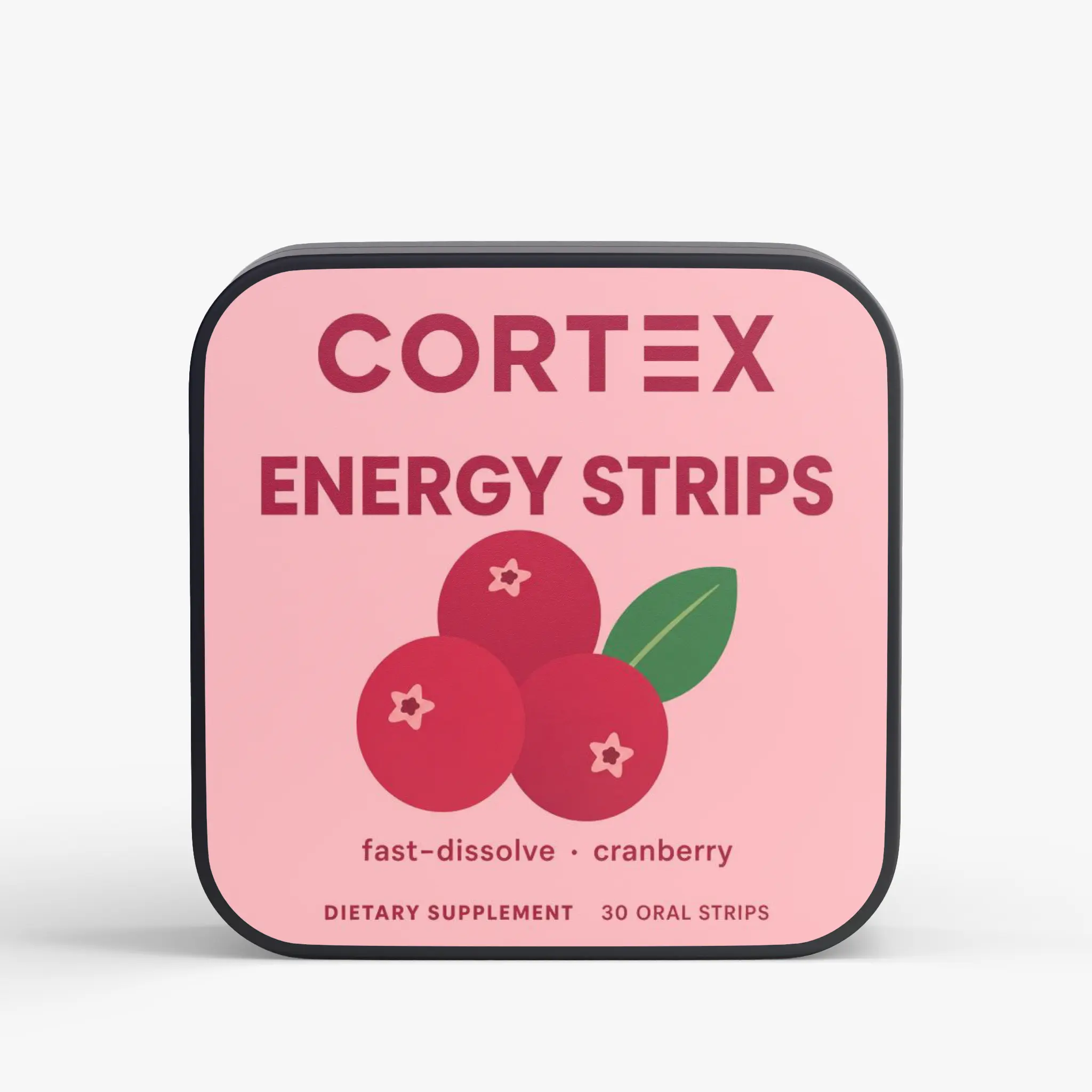 Cortex ENERGY Oral Strips - Cranberry, 30 Count