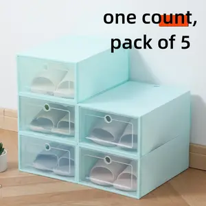 Clear Shoe Box Organizer, Stackable & Strong, Eco-Friendly, Closet Storage, Multi-Pack