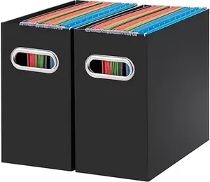 Cardboard File Organizer Box for Hanging File Folders.