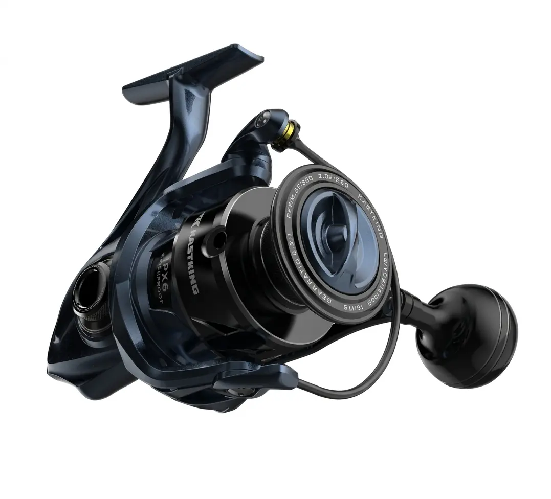 KastKing Sharky Ultra Spinning Reel, One-Piece Aluminum Body, 5+1 Shielded Stainless Steel Bearings, Size 4000