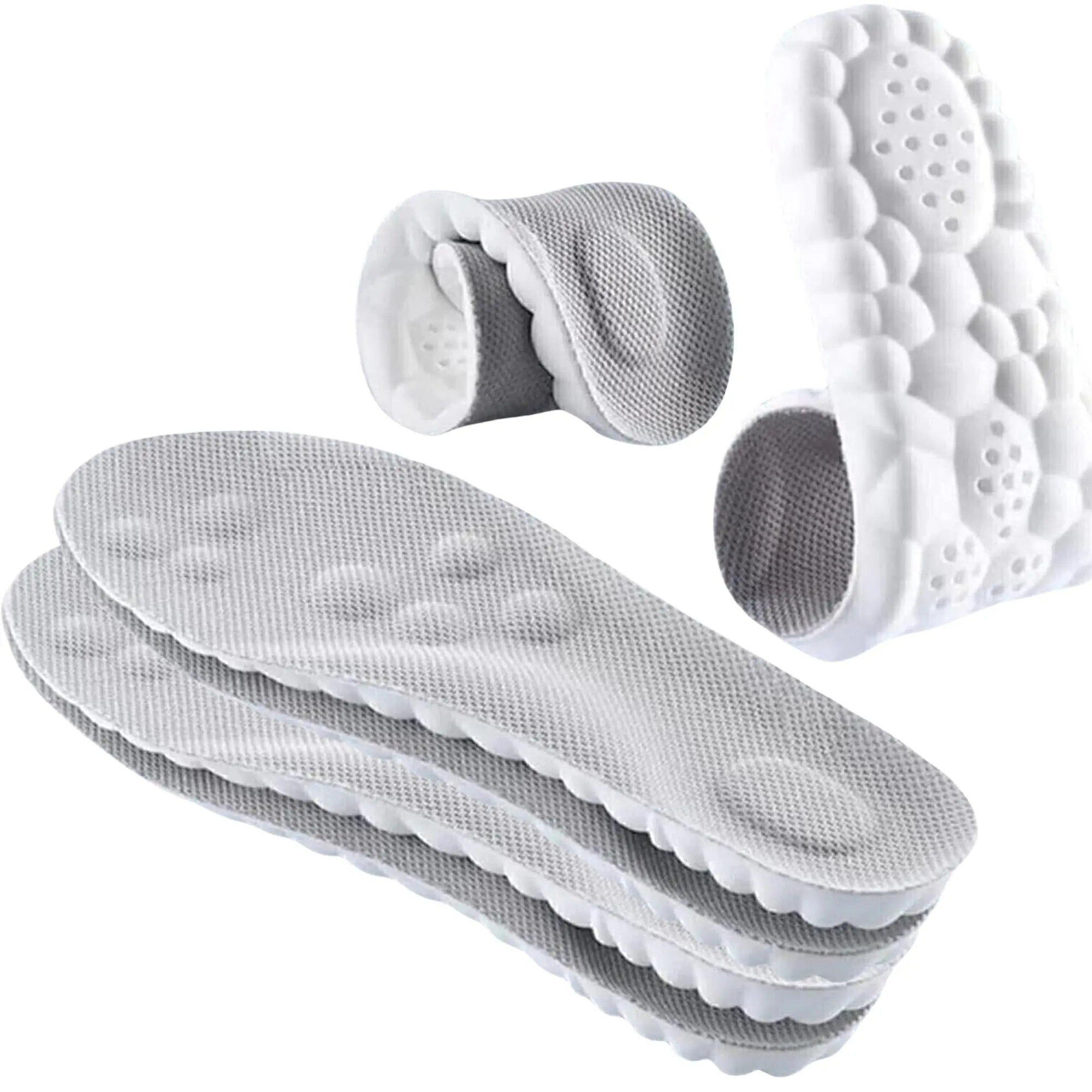 4D Insoles - 4D Cloud Technology Insole - Super Soft, Ultra Comfort Insoles, 4D Sports Shoes Insoles, Acupoint Massage Insole for Foot