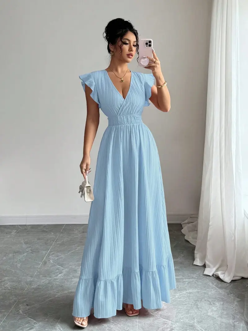casual light blue dress - TikTok Shop