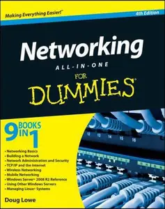 USED-Networking All-in-One For Dummies by Doug Lowe (Paperback)
