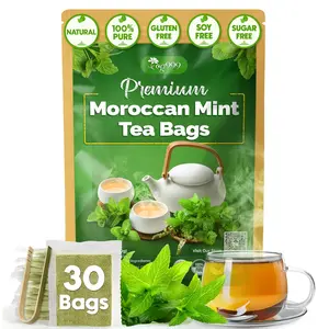 TOG999, Premium Moroccan Mint Green Tea | 30 Tea bags | Traditional Green Tea with Spearmint – Refreshing Flavor, Premium Quality Herbal Blend. Gluten-Free. Vegan