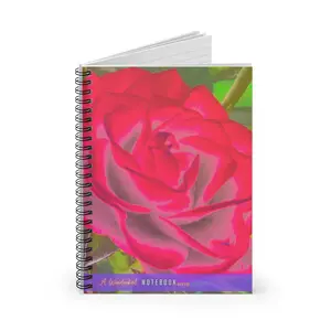 Wonderkul Notebook #075 - 6x8 Spiral Ruled Line, 118 Pages, Custom-Designed Front Cover Art