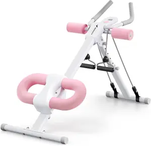 Adjustable Ab Trainer Machine with LCD Monitor, Foldable Ab Exercise Machine for abs, Arm, Leg, Buttocks Shaper, Core & Ab Trainer at Home Gym, Workout Equipment, FathersDayGift