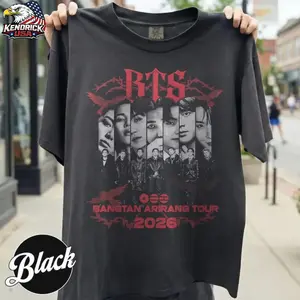 [Comfort Colors] Bangtan Arirang World Tour 2026, Bangtan Merch 2026, Concert Sweatshirt, Kpop Army, Gift for Kpop, Unisex Kpop T-Shirt