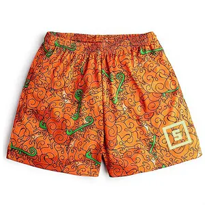 One Piece Anime/Manga Mesh Gym Shorts for Unisex - Summer Compression Wear