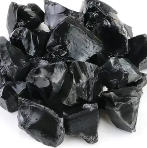 Rough Natural Black Obsidian Stone