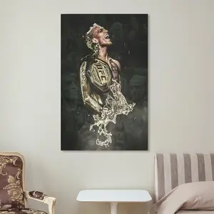 Charles Do Bronx Oliveira UFC Poster Brazilian MMA Champion Inspirational Wall Art Canvas Painting Home Decor for Sports Fans
