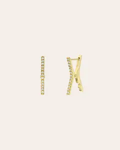 14k Diamond Clip Earrings