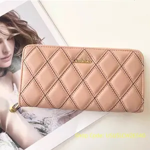 Women's Pink Monogram-Embossed Zip-Closure Card Wallet - Hot-Selling Luggage & Bags Accessory