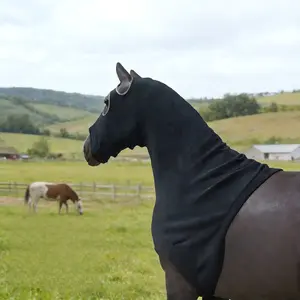 Spring Summer Horse Mosquito Protection Neck Gaiter, Fleece Horse Neck Care Blanket, Half Body Horse Coat Head Cover, All Seasons Use