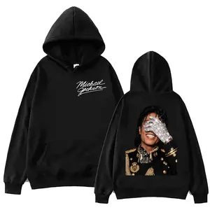 2 90's Classics Michael Jackson Hoodie Gothic Fashion Vintage Hooded Sweatshirts Men Women Punk Clothing Rock Pullovers Streetwear