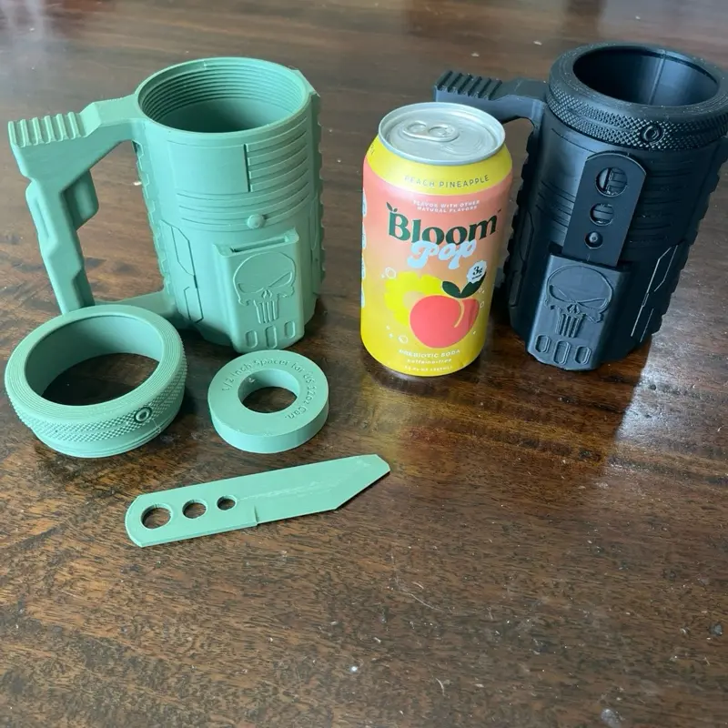 3D printed 12oz assault can koozie