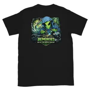 Bemor187 TikTok Merch Example 100% Ring-spun Cotton Soft Comfy T-shirt with Double Stitching on Neckline and Sleeves - Fabric