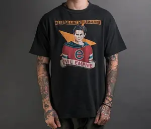 Vintage 1996 Rage Against the Machine Evil Empire T-Shirt All Colors, Gift for Women Men, Made In USA, US Size S-6XL, 100% cotton, Classic Fit, Unisex T-Shirt