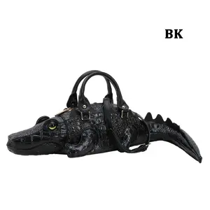 3D Crocodile-Shaped Handbag for Women, Faux Leather Alligator Crossbody Bag, Unique Animal-Inspired Purse, Lightweight Fashion Accessory for Daily Use, Casual Outings & Statement Style