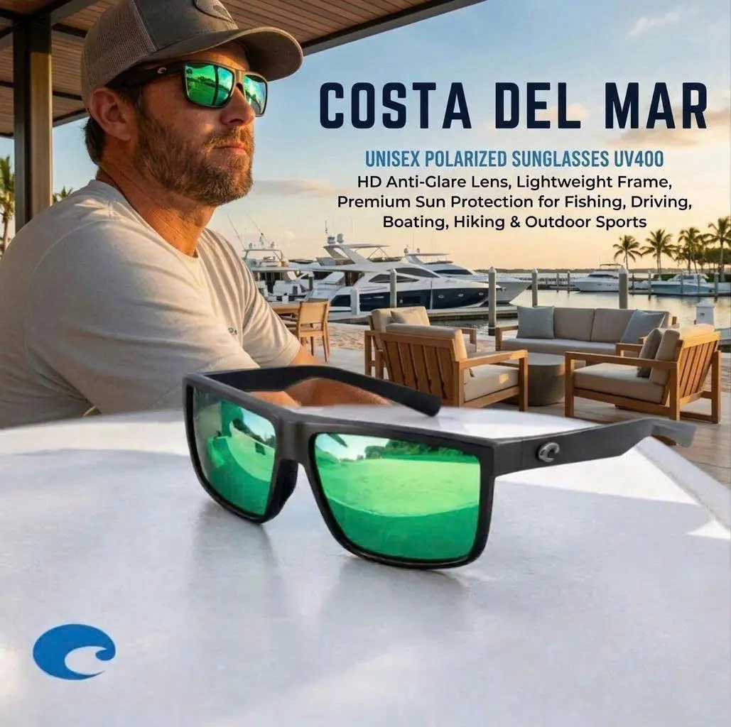 [Full Box] Costa Del Mar Rinconcito Premium Polarized Sunglasses UV400 Outdoor Fishing Driving Boating Eyewear