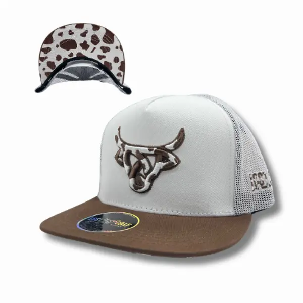 Lost Calf Hat - Cowhide White/Brown