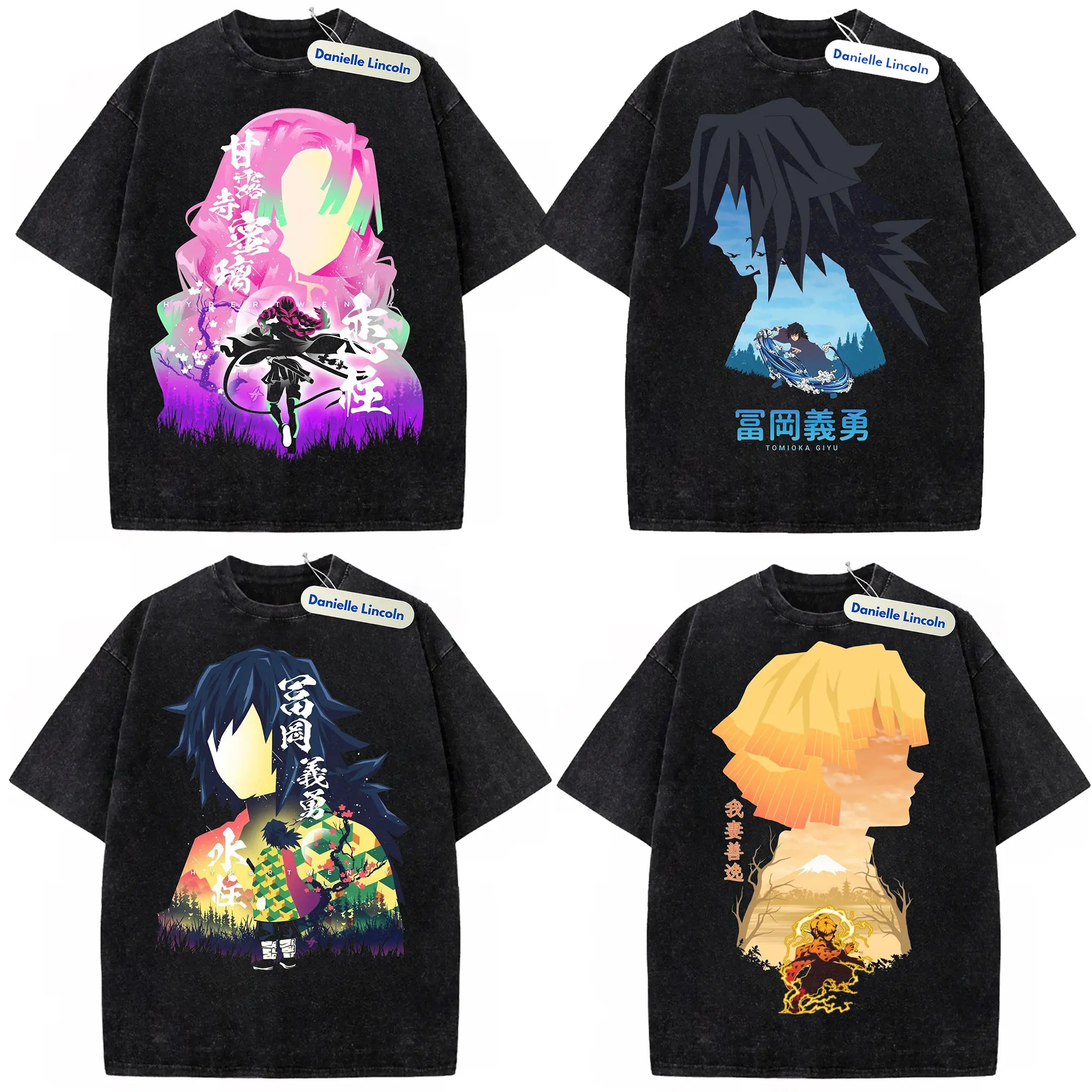 Shinobu Kocho Vintage Manga Shirt, Demon Slayer Anime Tee Gift For Fan Manga, Gift For Men, Gift For Women, Crew Neck T-shirt, Trending T-shirt