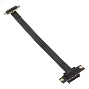 PCIE X1 Riser Cable Dual 90 Degree Right Angle PCIe 3.0 X1 to X1 Extension Cable 8Gbps PCI Express 1X Riser Card 20cm