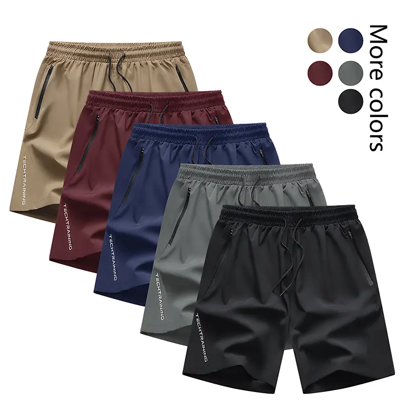Pack of 5 men’s summer shorts — athletic shorts suitable for outdoor activities, running, fitness, and training