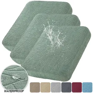 Waterproof Stretch Sofa Cushion Cover Jacquard Fabric Pure Sofa Cover Removable Protector Couch Cover Chaise Lounge Living Room