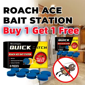 （Buy 1 Get 1 Free）Holiday Haul Deworming Cockroach Bait Station - Kitchen and Home Cockroach Removal Full Nest Cleaning Agent for Effective Cockroach Control   Suitable for many insects