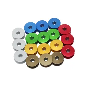 Colorful Plastic Aluminum Teflon Bobbin for Computerized Flatbed Sewing Machine