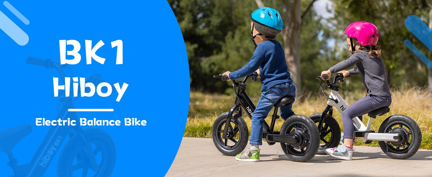 Hiboy Electric Balance Bike for Kids, 12-Inch Tires, 5.6/9 mph, Adjustable Seat, Up to 4.9 Miles, Electric Bike for Kids Ages 3–5