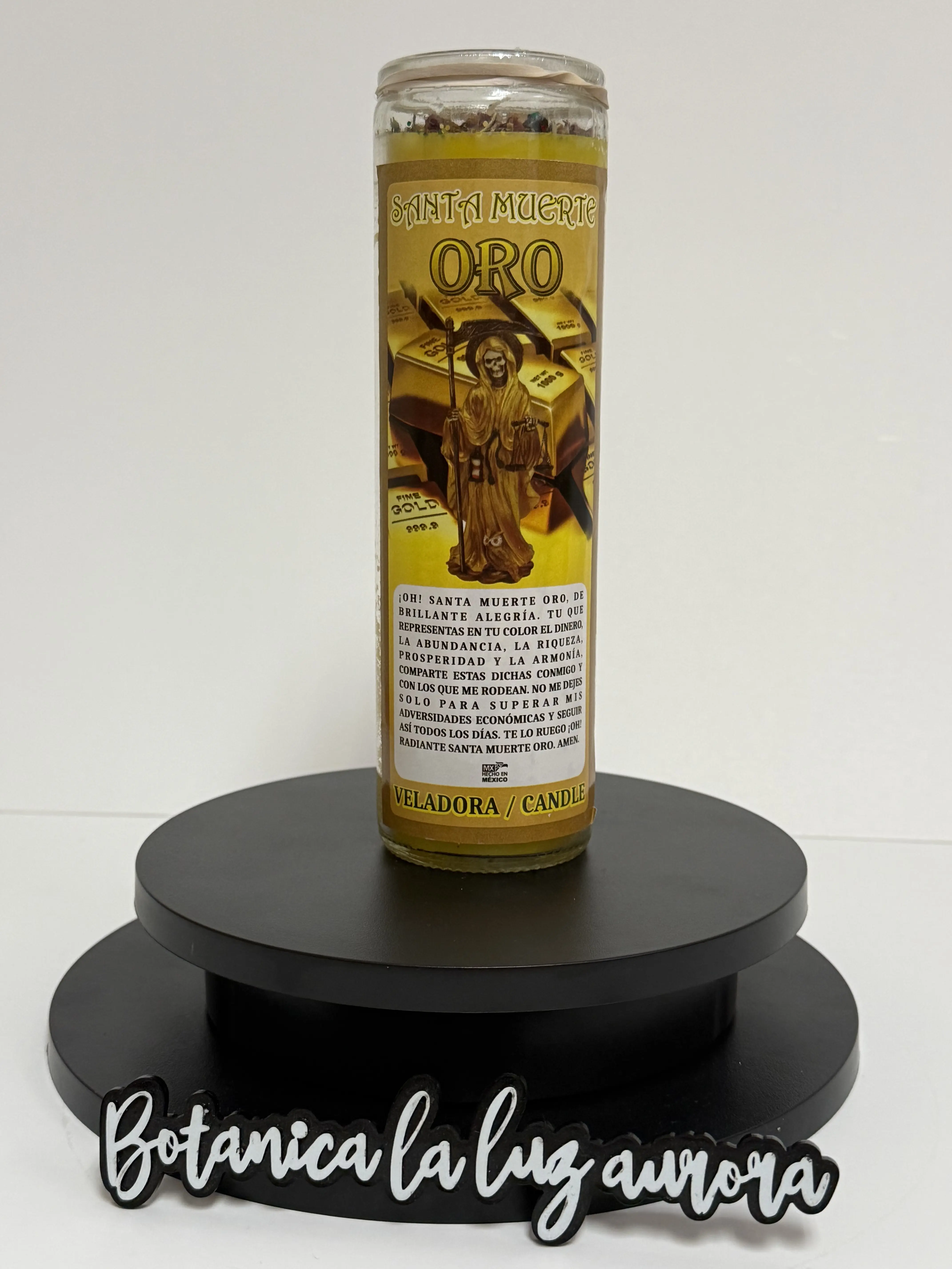 Veladora/candle santa muerte Oro
