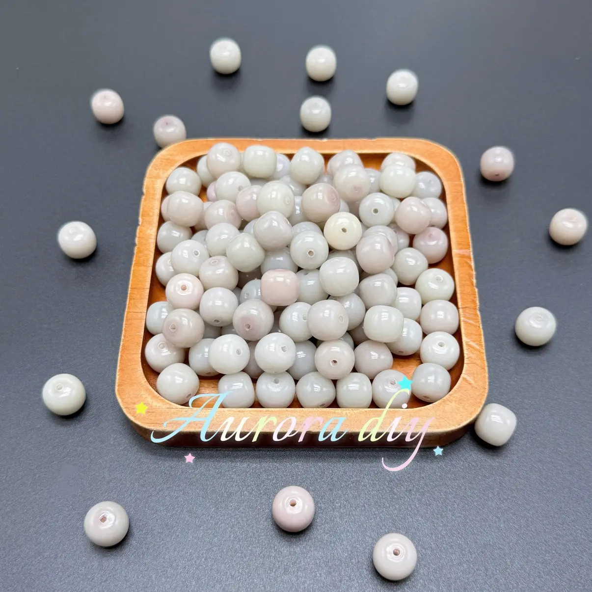 (K28) 11*12mm greyish pink*100