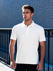 Men's Polo Shirt Short Sleeve Summer New Trendy Casual Commute Sports Outdoor Multi-Scene Wear Breathable Comfort Plain Collar T-Shirt Menswear