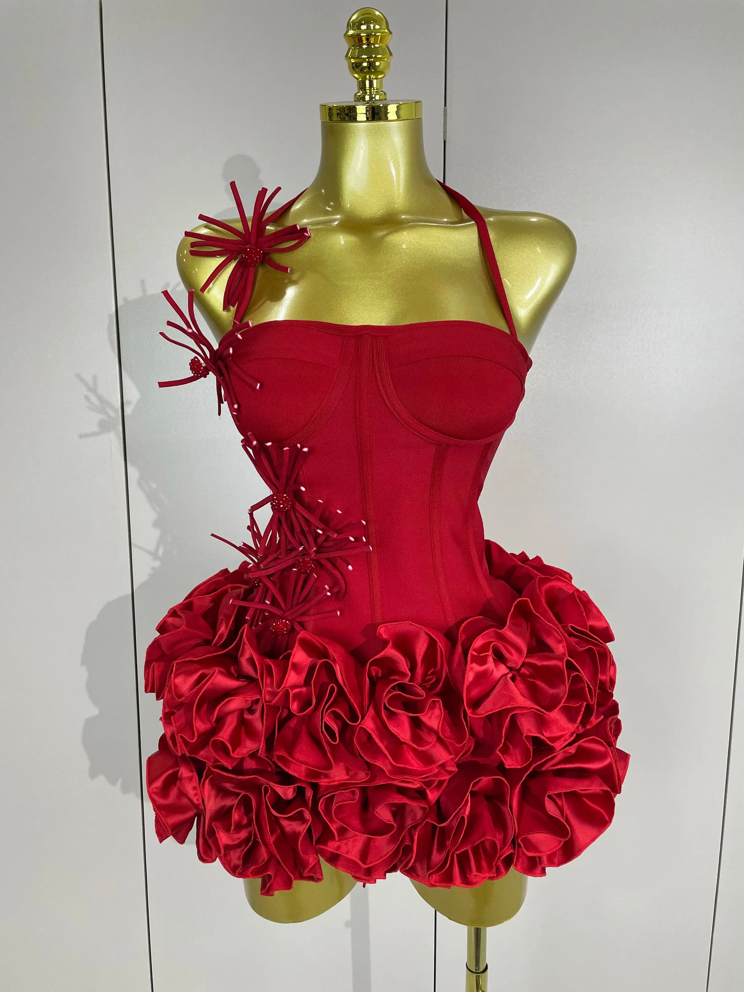 Rose Two-Piece Mini Dress – Party Outfit