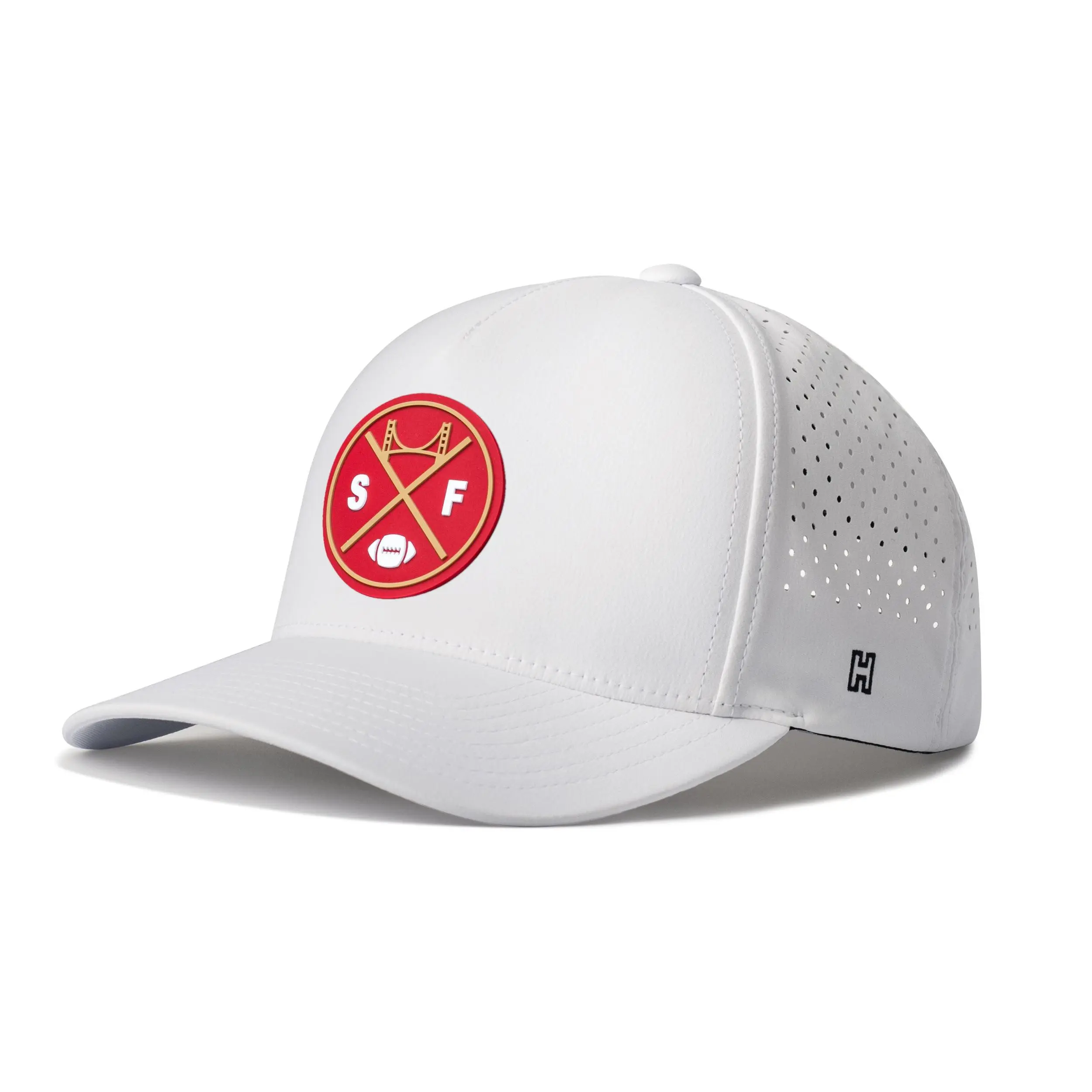 San Francisco Football Performance 5-Panel Hat  |  Red SF X Flexfit Snapback