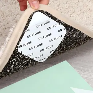 Double Sided Rug Pad Gripper for Hardwood Floors No Damage, New Materials to Non Slip Rug Pads, Under Rug Carpet Tape : Keep Your Rug in Place & Make Corner Flat