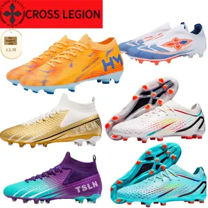 Cross Legion New Seamless Model Football Shoes for Men & Women Lightweight PU Leather Soccer Boots EU37-EU45 Outdoor Sports Touch & Control